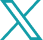 Logo of X, a social media platform.